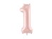 Foil Balloon Number ''1'', 72cm, light pink