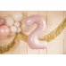 Foil Balloon Number ''2'', 72cm, light pink