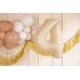 Foil Balloon Number ''4'',72cm, beige