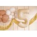 Foil Balloon Number ''5'', 72cm, beige