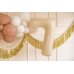 Foil Balloon Number ''7'', 72cm, beige