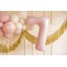 Foil Balloon Number ''7'', 72cm, light pink