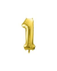 Foil Balloon Number ''1'', 72cm, light gold