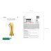 Foil Balloon Number ''1'', 72cm, light gold