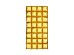 Foil balloon curtain, Gold, 72x143 cm