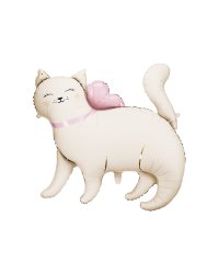 Foil Balloon Kitty, 83 x 77 cm