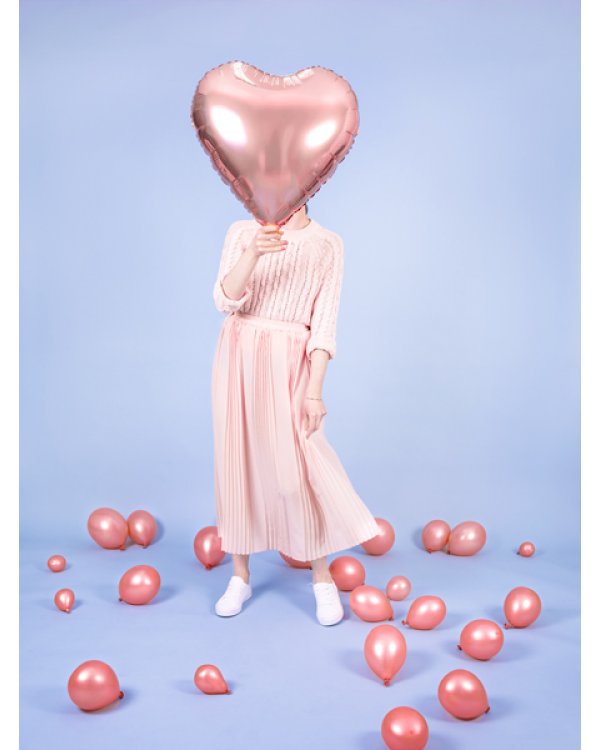 Foil Balloon Heart, 61cm, rose gold