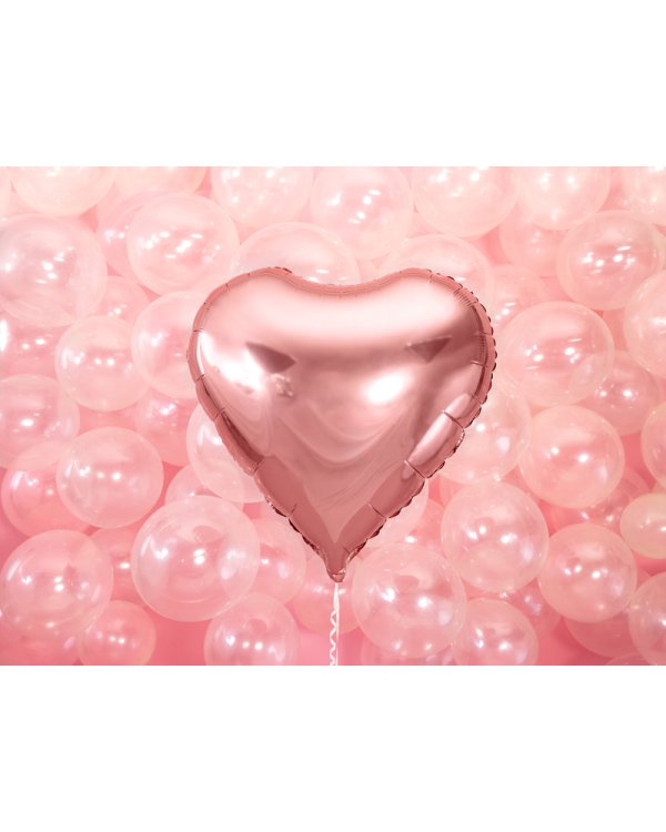 Foil Balloon Heart, 61cm, rose gold