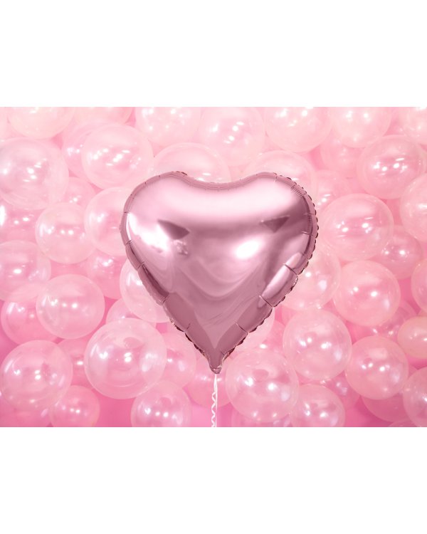 Foil Balloon Heart, 61cm, light pink