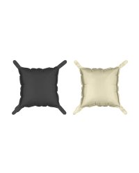 Foil balloon curtain double-sided Square, black-beige, 35 x 35 cm (1 pkt / 4 pc.)