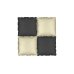 Foil balloon curtain double-sided Square, black-beige, 35 x 35 cm (1 pkt / 4 pc.)