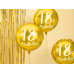 Foil Balloon 18th Birthday, gold, 45 cm
