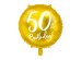 Foil Balloon 50th Birthday, gold, 45 cm