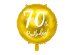 Foil Balloon 70th Birthday, gold, 45cm