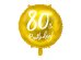 Foil Balloon 80th Birthday, gold, 45cm