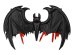 Foil Balloon Bat, 120x81 cm, black