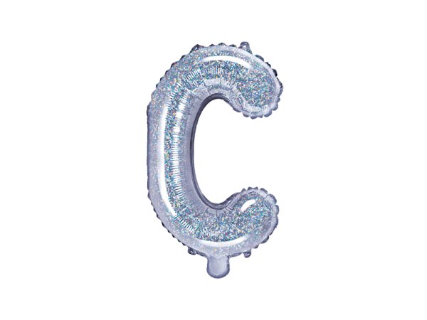 Foil Balloon Letter ''C'', 35cm, holographic