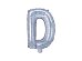 Foil Balloon Letter ''D'', 35cm, holographic