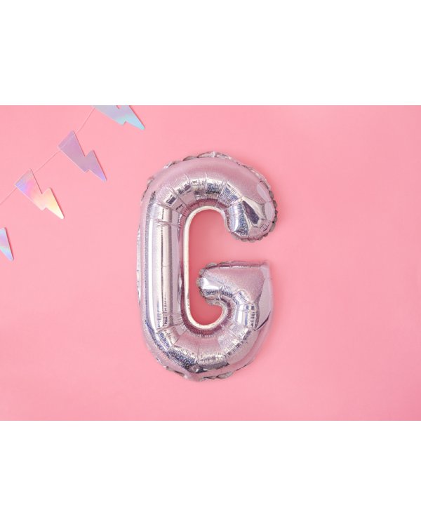 Foil Balloon Letter ''G'', 35cm, holographic
