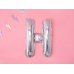 Foil Balloon Letter ''H'', 35cm, holographic