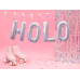 Foil Balloon Letter ''H'', 35cm, holographic