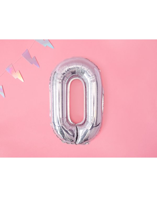 Foil Balloon Letter ''O'', 35cm, holographic