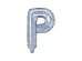 Foil Balloon Letter ''P'', 35cm, holographic