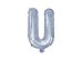 Foil Balloon Letter ''U'', 35cm, holographic