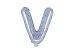 Foil Balloon Letter ''V'', 35cm, holographic
