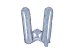 Foil Balloon Letter ''W'', 35cm, holographic