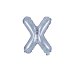 Foil Balloon Letter ''X'', 35cm, holographic
