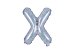 Foil Balloon Letter ''X'', 35cm, holographic