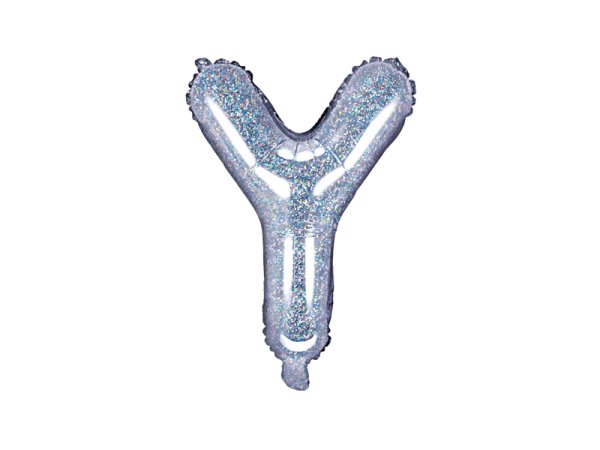 Foil Balloon Letter ''Y'', 35cm, holographic
