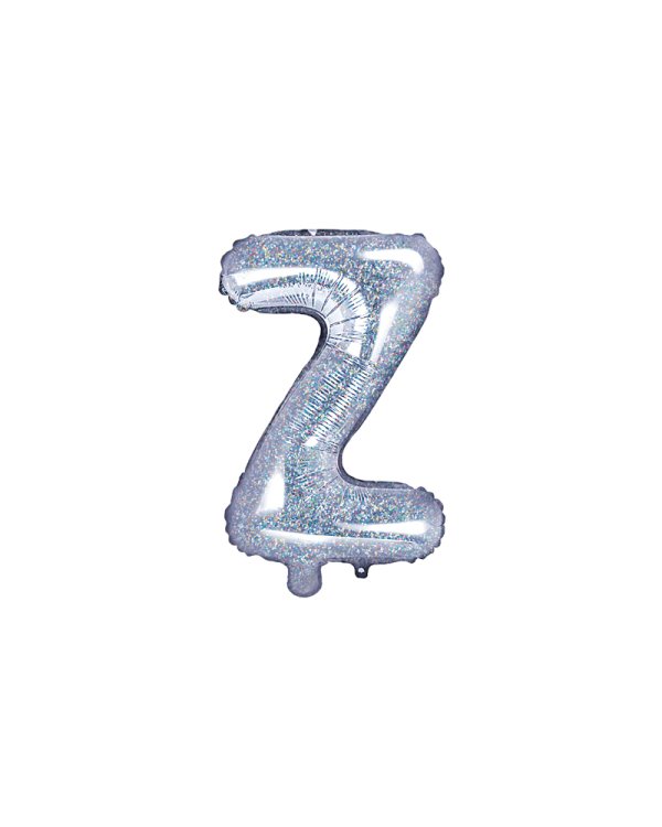 Foil Balloon Letter ''Z'', 35cm, holographic