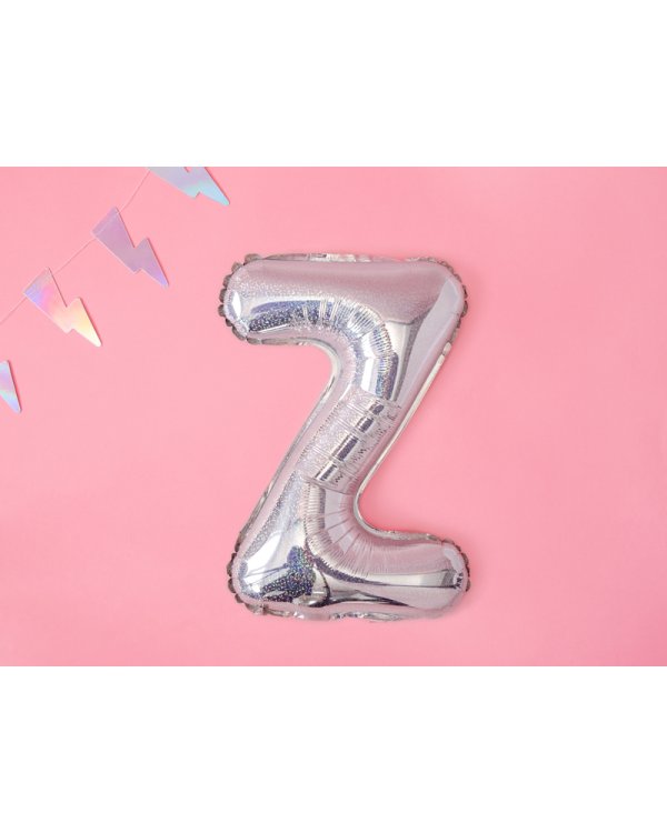 Foil Balloon Letter ''Z'', 35cm, holographic