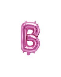 Foil Balloon Letter ''B'', 35cm, dark pink