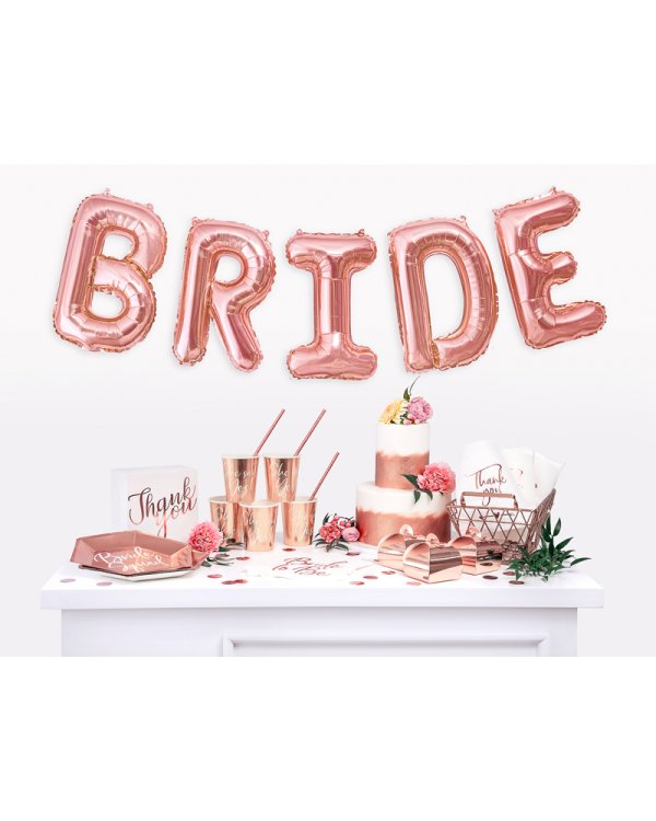 Foil Balloon Letter ''B'', 35cm, rose gold