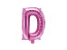 Foil Balloon Letter ''D'', 35cm, dark pink
