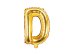 Foil Balloon Letter ''D'', 35cm, gold