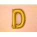 Foil Balloon Letter ''D'', 35cm, gold