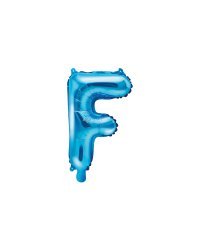 Foil Balloon Letter ''F'', 35cm, blue