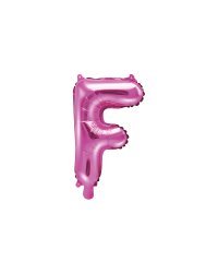 Foil Balloon Letter ''F'', 35cm, dark pink
