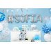 Foil Balloon Letter ''F'', 35cm, silver