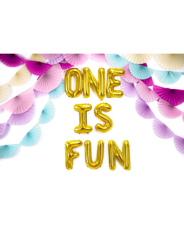 Foil Balloon Letter ''F'', 35cm, gold