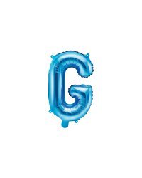 Foil Balloon Letter ''G'', 35cm, blue