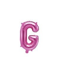 Foil Balloon Letter ''G'', 35cm, dark pink