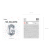 Foil Balloon Letter ''G'', 35cm, silver