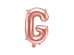 Foil Balloon Letter ''G'', 35cm, rose gold