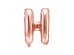 Foil Balloon Letter ''H'', 35cm, rose gold