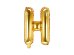 Foil Balloon Letter ''H'', 35cm, gold